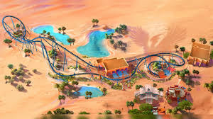 Image showing what the Phoenix Rising coaster will look like at Busch Gardens