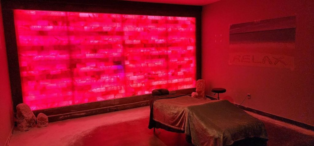 Salt room massage