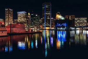 Baltimore at night