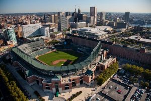 View from above Camden Yards