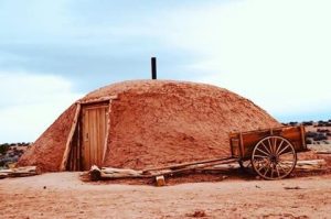 Navajo hogan at Shash Dine Eco-Retreat