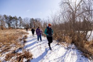 Snow shoeing