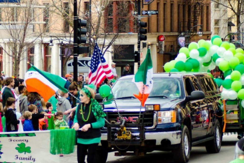 St. Patrick's Day parade in Madison Wisconsin
