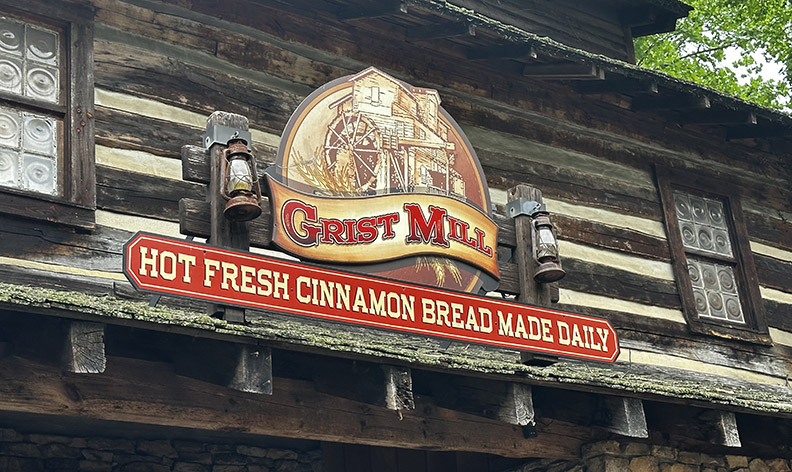 The Grist Mill Sign in Dollywood