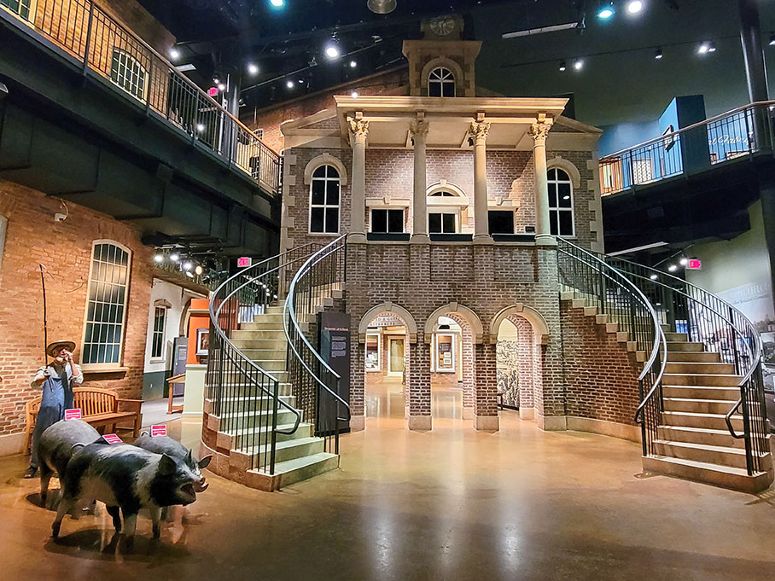 Inside the Up Country History Museum.