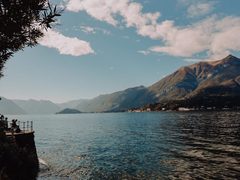 Body of Water and Mountain Photo