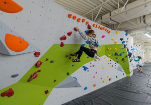 Wall rock climbing