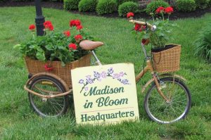 In Bloom event sign. Madison, Indiana