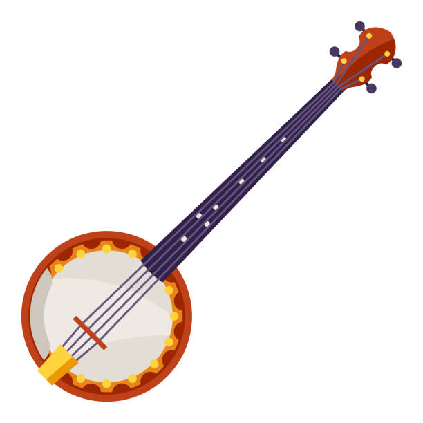 Drawing of a banjo