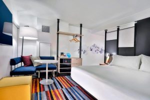 Inside Aloft Hotel Room