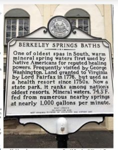 Berkeley Springs Baths sign