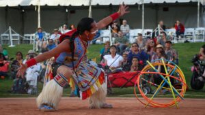 Native hoop dancing