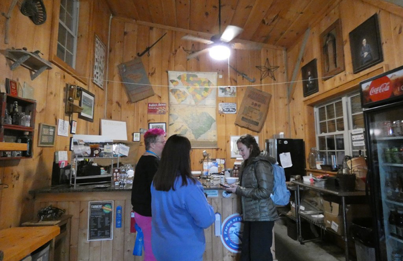 ladies shopping in a gift shop