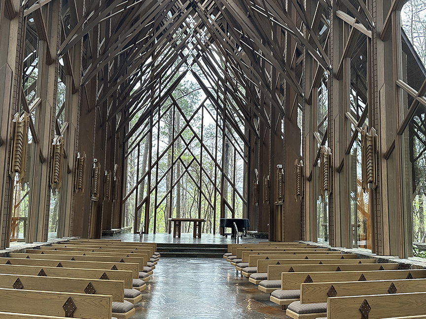 Inside view of the Anthony Chapel auditorium