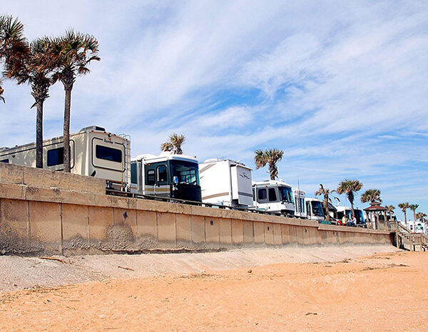 Several RV's Camping