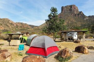 Tent camping at Big Bend National Park
