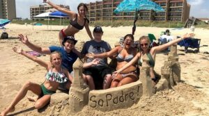 Sand Castle at South Padre Island beach
