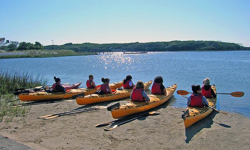 Kayaks at Guana Tolomato Matanzas Reserve