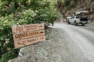 Sign for different outdoor activities