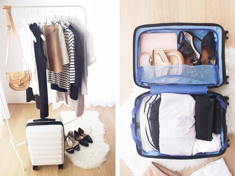 Packed luggage