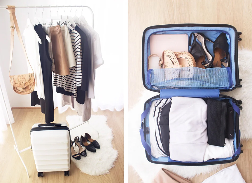 Packed luggage