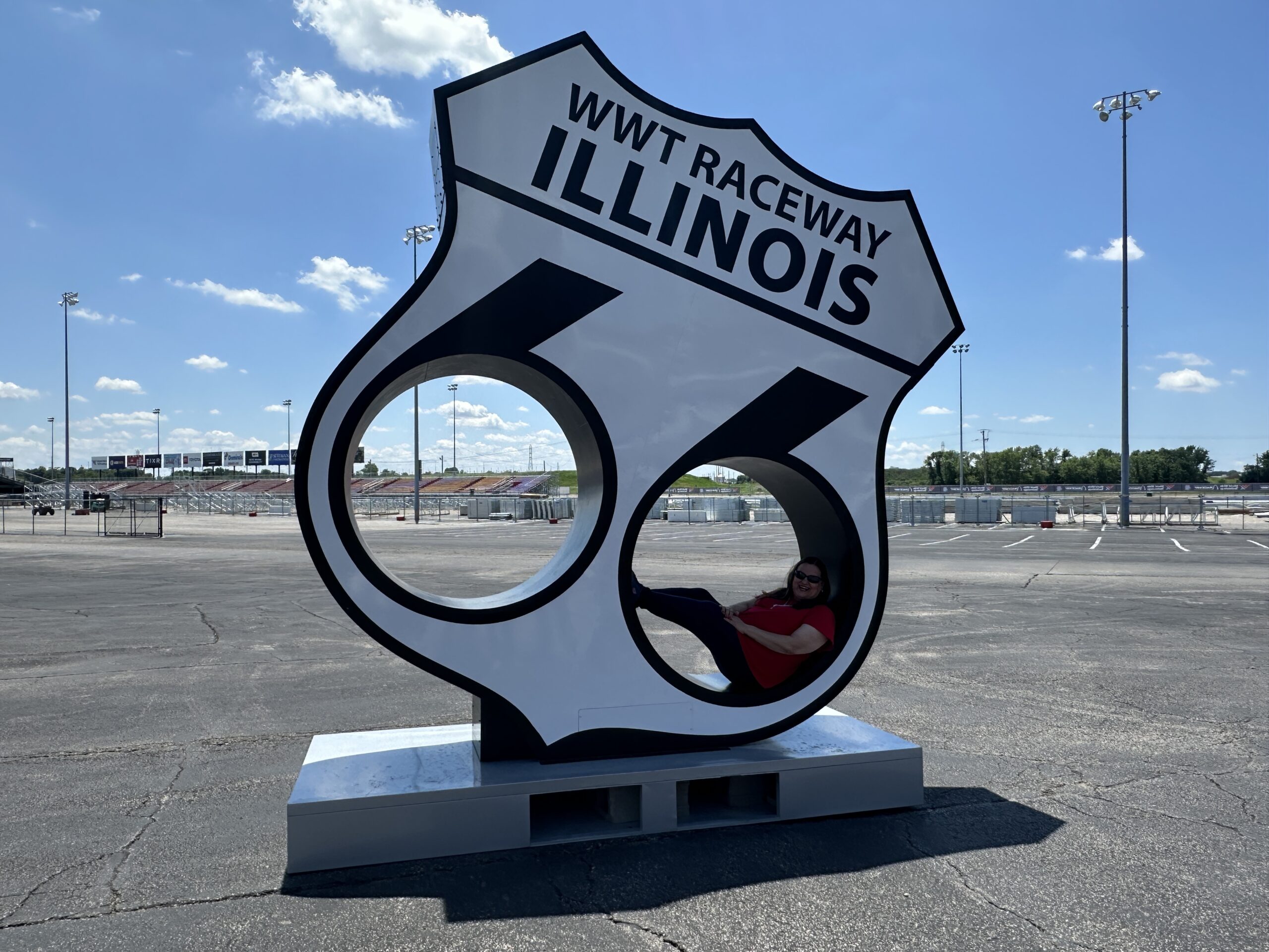 A Route 66 sign.