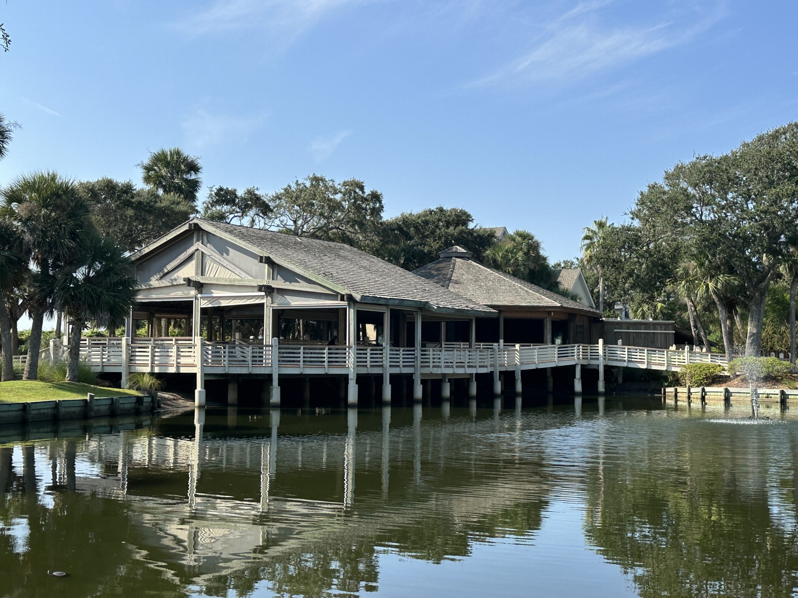 Pavilion by a lake