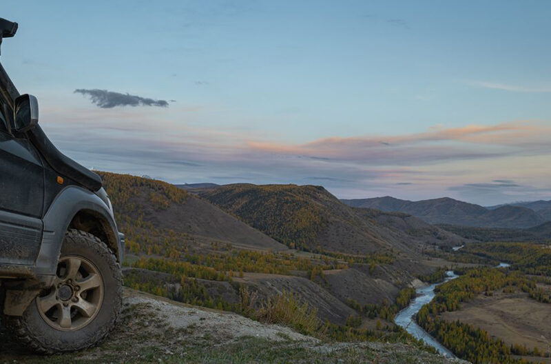 Off Road Vehicle on Mountain