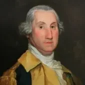 a headshot of president george washington