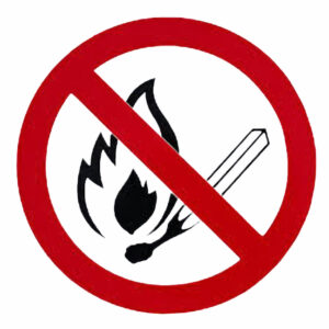 No fire allowed sign