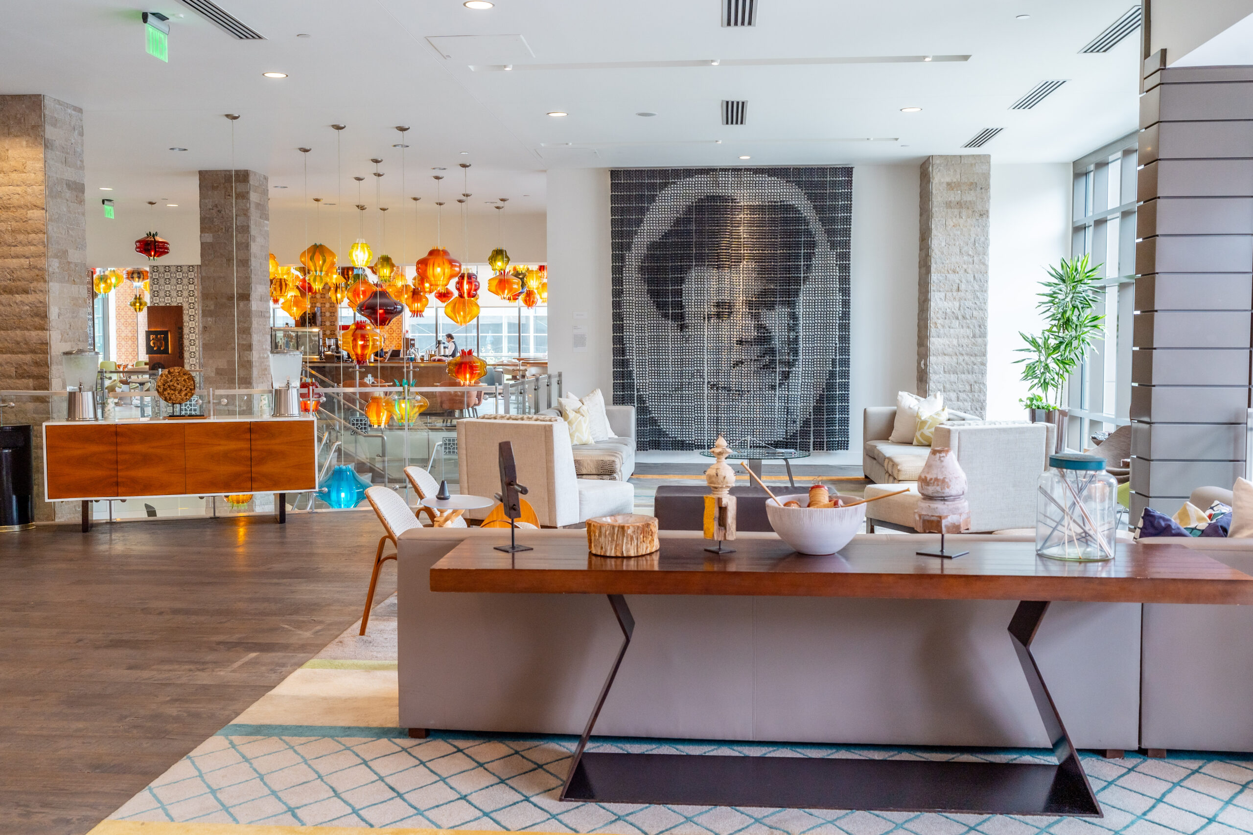 Artwork in the Alexander Hotel