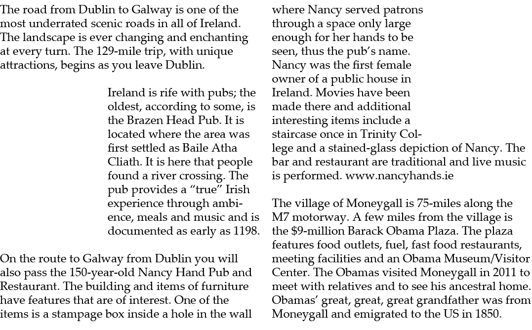 The road from Dublin to Galway is one of the most underrated scenic roads in all of Ireland. The landscape is ever ch...