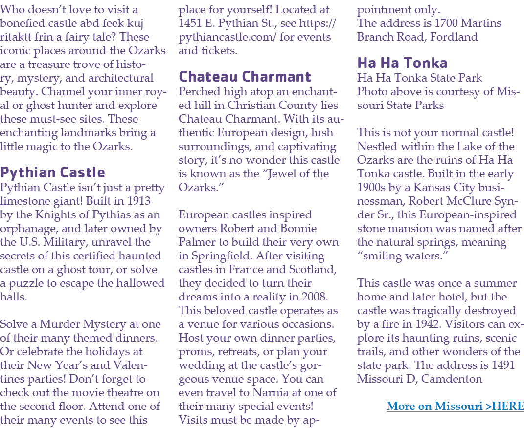 Who doesn’t love to visit a bonefied castle abd feek kuj ritaktt frin a fairy tale? These iconic places around the Oz...