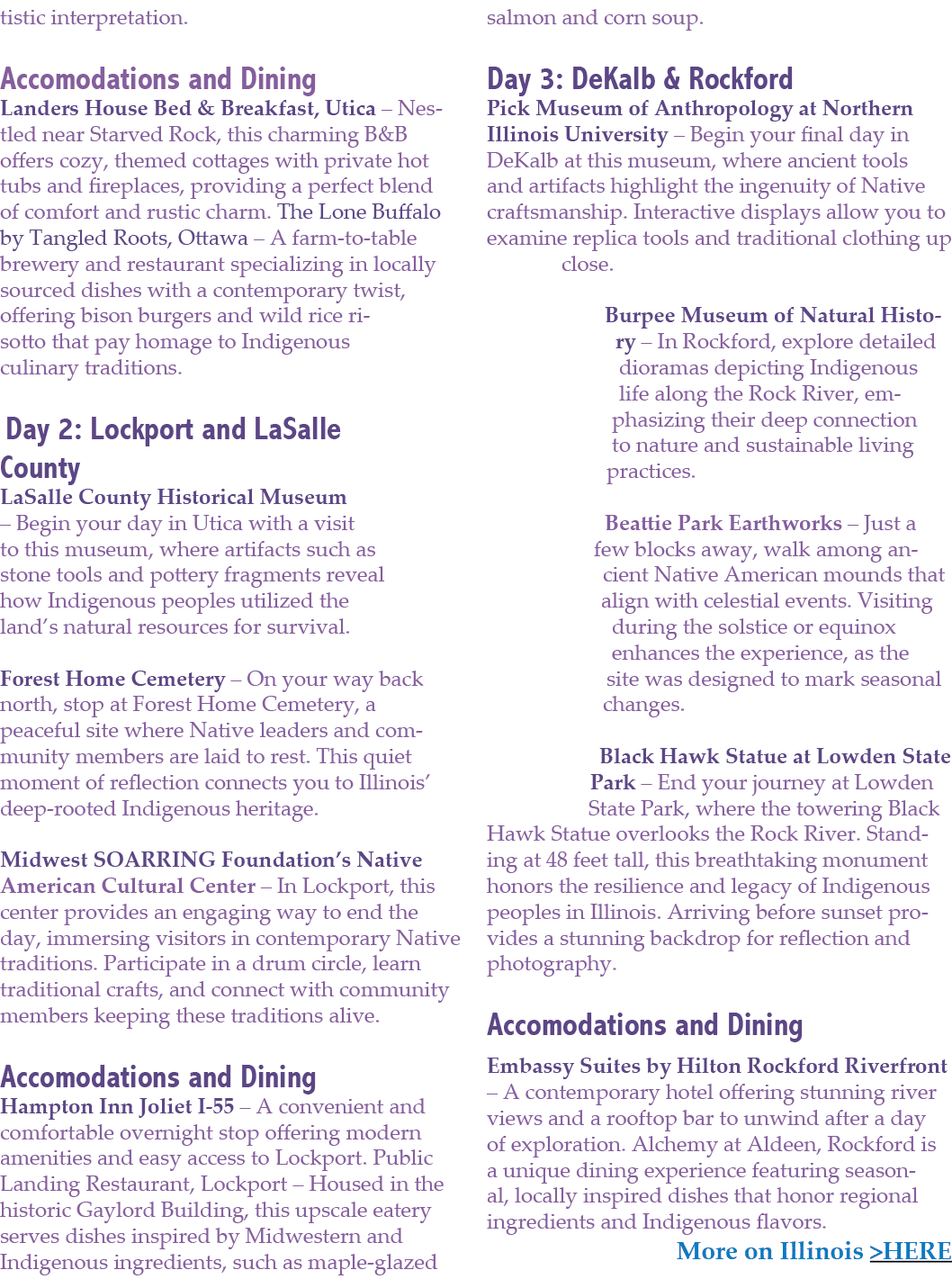 tistic interpretation. Accomodations and Dining Landers House Bed & Breakfast, Utica – Nestled near Starved Rock, thi...