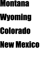 Montana Wyoming Colorado New Mexico