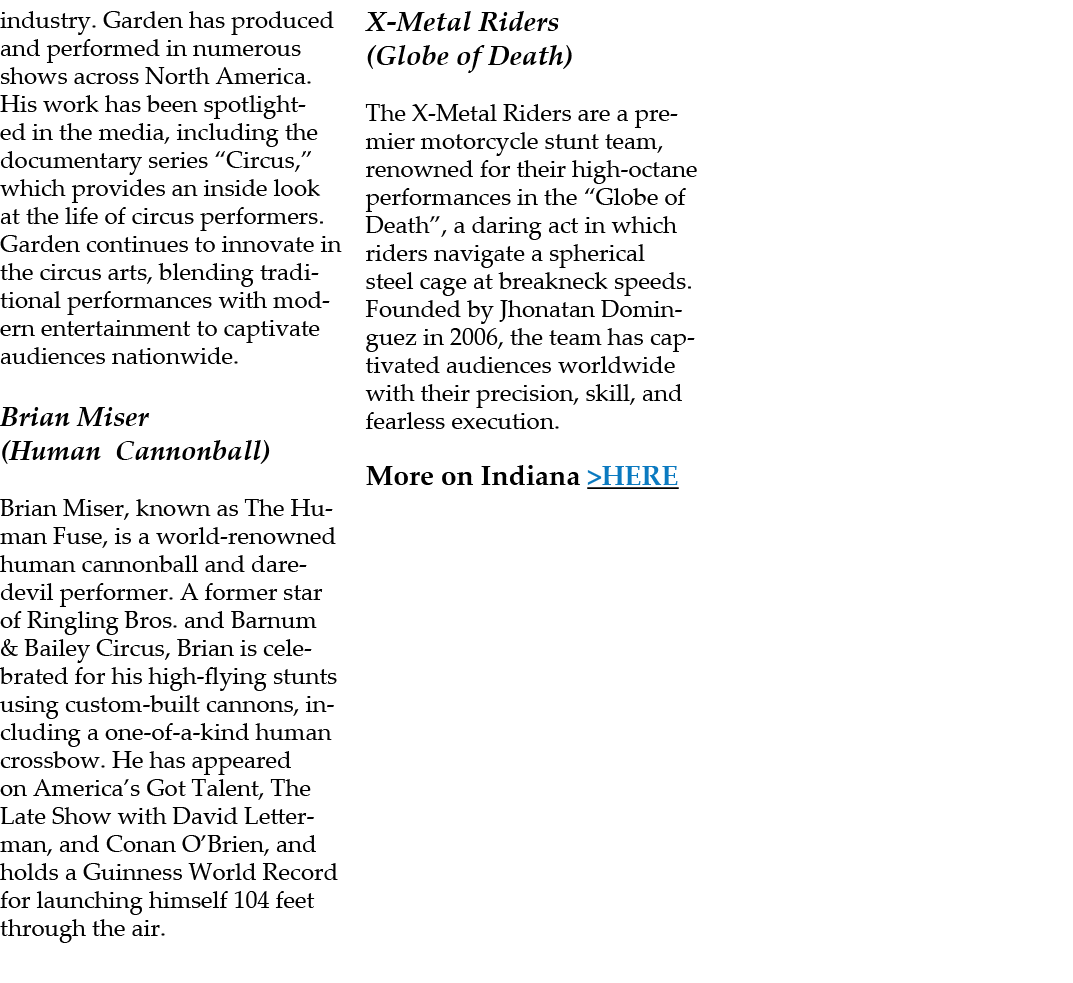industry. Garden has produced and performed in numerous shows across North America. His work has been spotlighted in ...