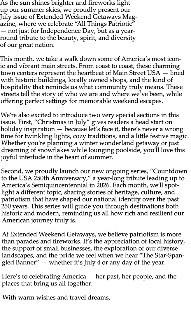 As the sun shines brighter and fireworks light up our summer skies, we proudly present our July issue of Extended Wee...