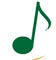 colorful clef and music notes vector illustration on the white background