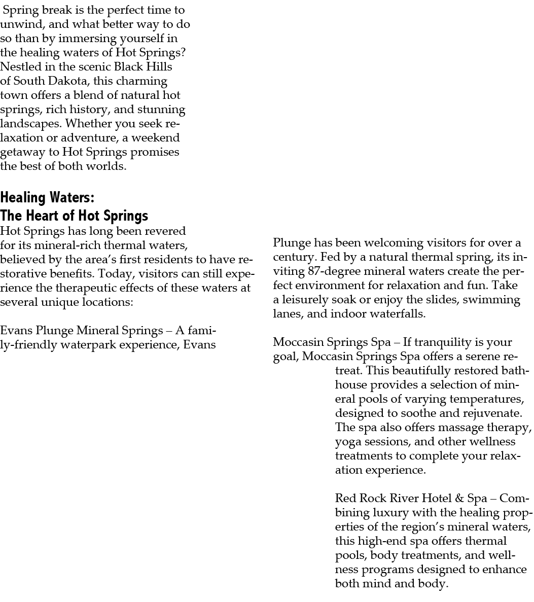  Spring break is the perfect time to unwind, and what better way to do so than by immersing yourself in the healing w...