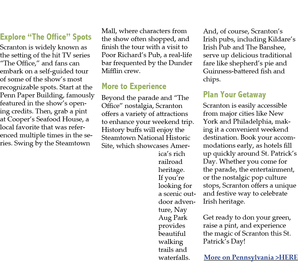  Explore “The Office” Spots Scranton is widely known as the setting of the hit TV series “The Office,” and fans can e...