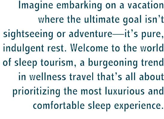 Imagine embarking on a vacation where the ultimate goal isn’t sightseeing or adventure—it’s pure, indulgent rest. Wel...