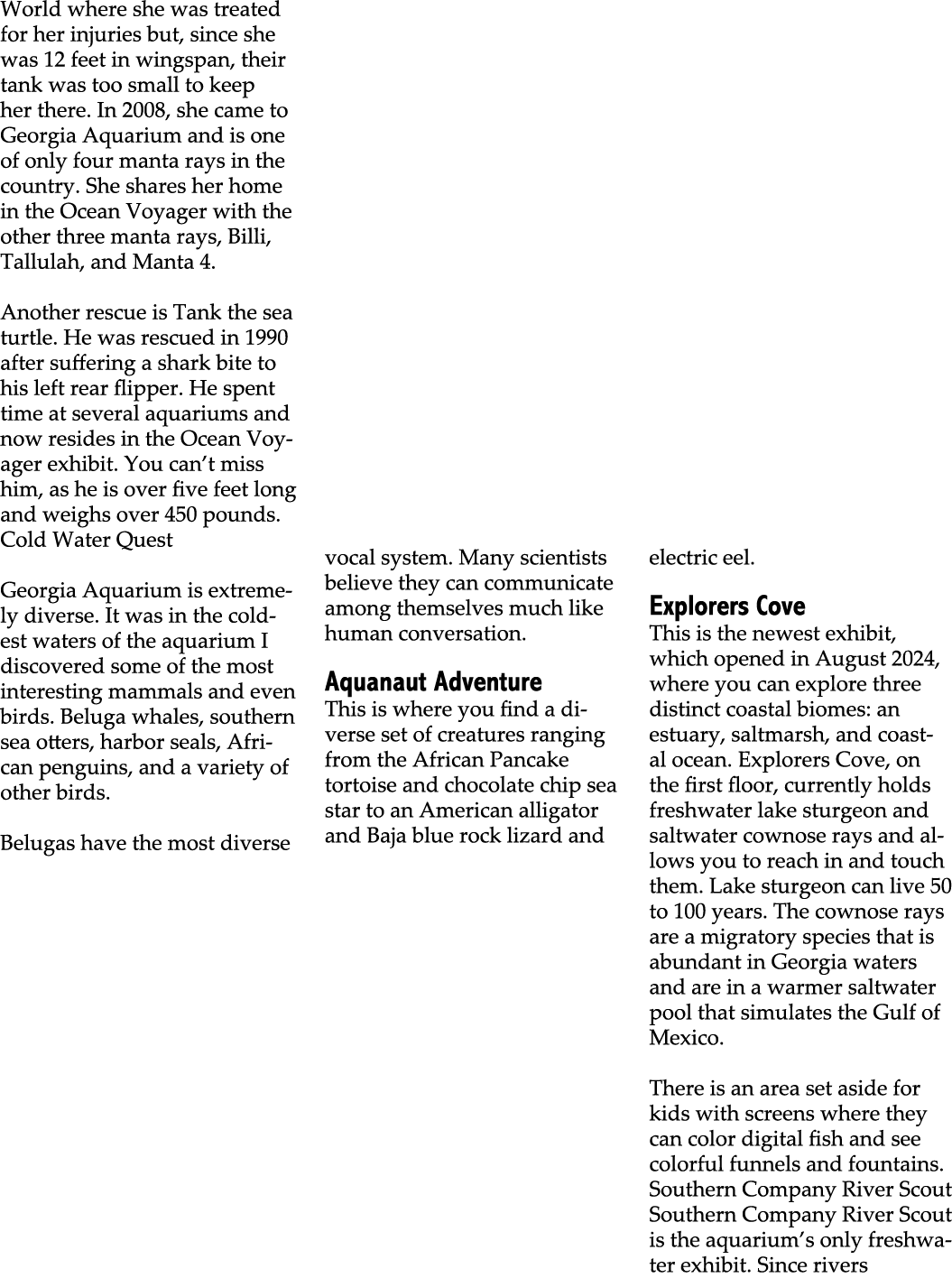 World where she was treated for her injuries but, since she was 12 feet in wingspan, their tank was too small to keep...